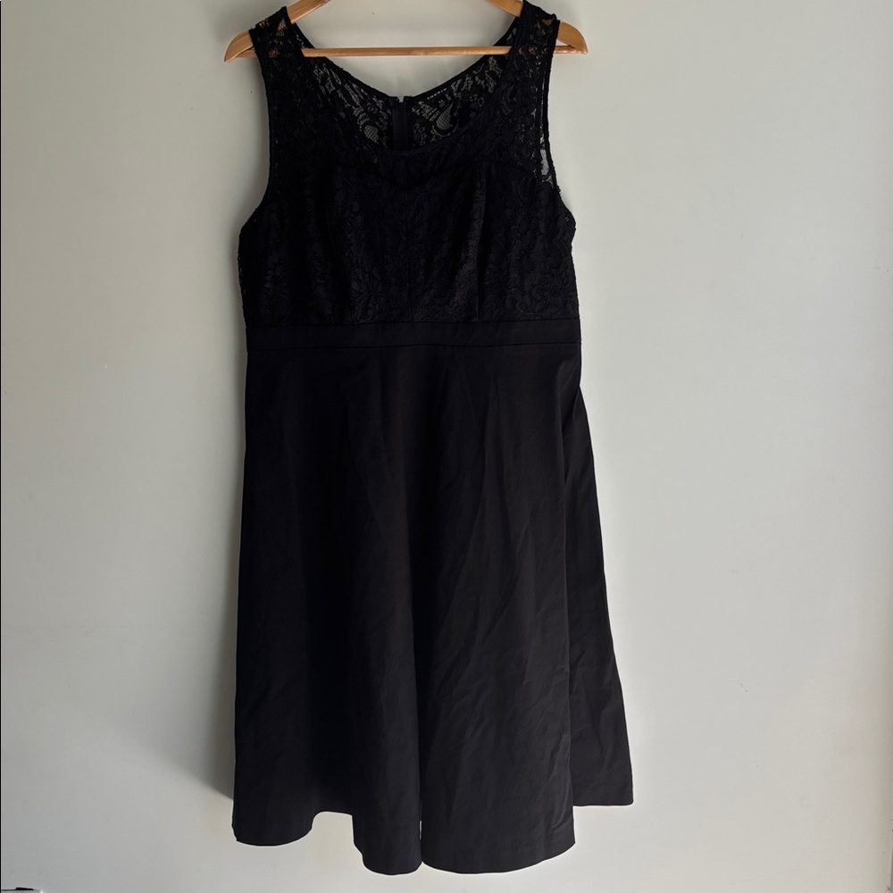 Torrid Black Lace Tank Sleeveless Swing Midi Dress 14